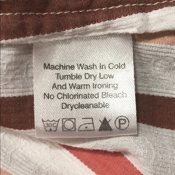 PERRY ELLIS Button-Down Striped Top Size 6 - Picture 8 of 8